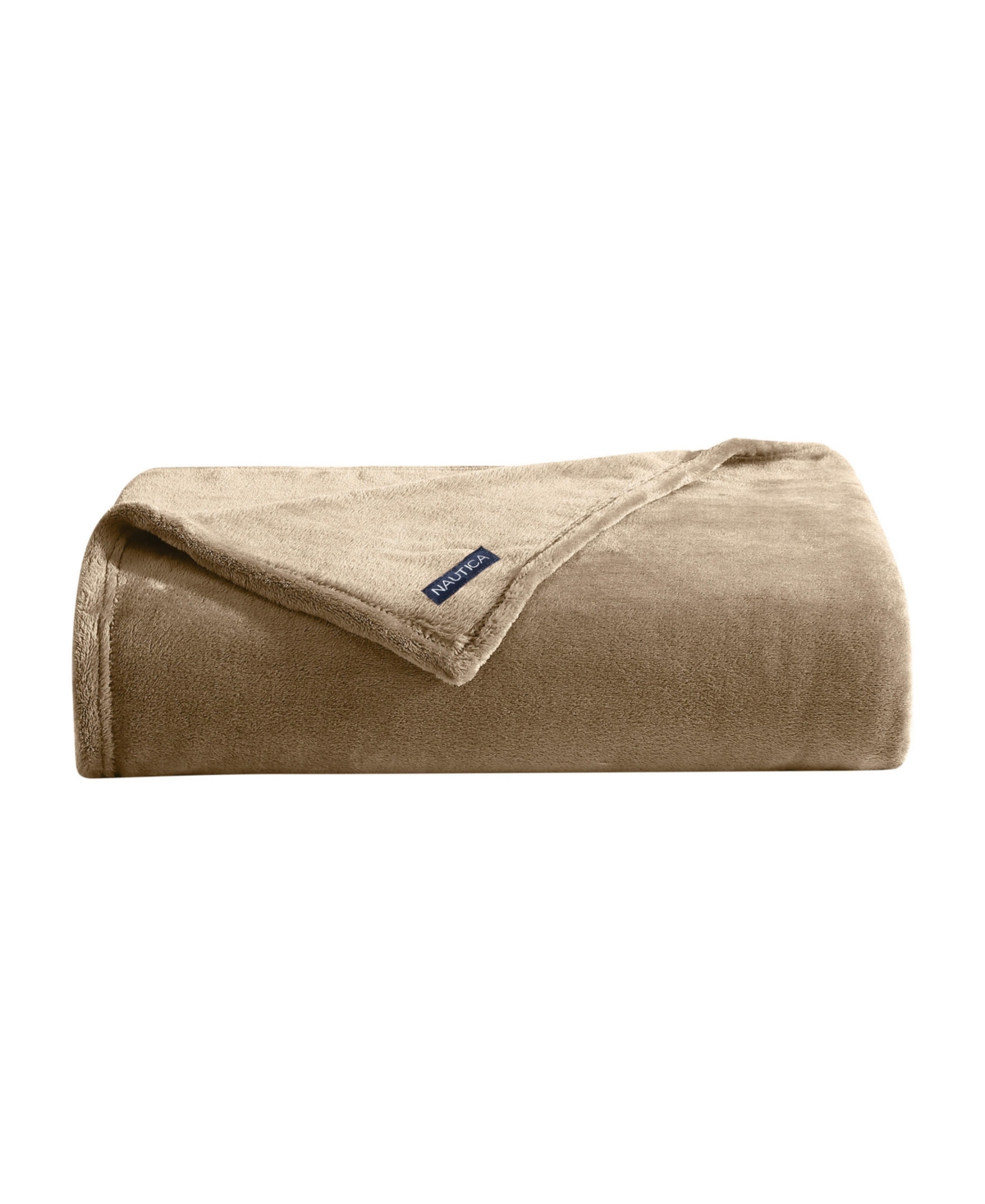 Nautica Soft Tides Plush Blanket, Full/queen In Brown