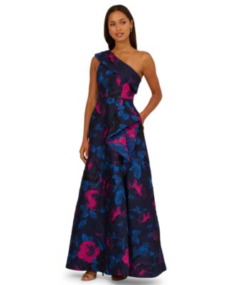 Adrianna Papell - Women's One-Shoulder Gown