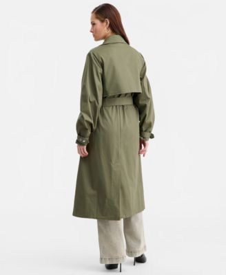Women's Belted Oversized-Sleeve Trench Coat, Macy's Exclusive
