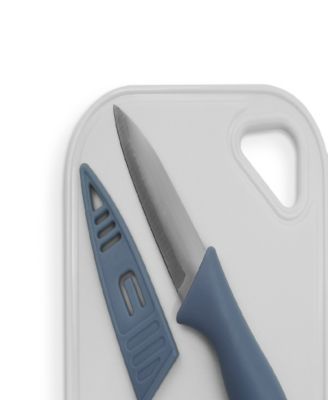 3-Pc. Bar Cutting Board with Paring Knife