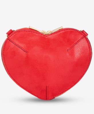 Barrii Lizard Mini Heart Crossbody, Exclusively at Macy's 