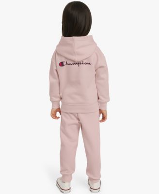 Toddler Girls' Pull-On Hoodie and Joggers, 2-Piece Set