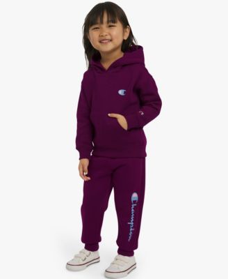 Toddler Girls' Pull-On Hoodie and Joggers, 2-Piece Set