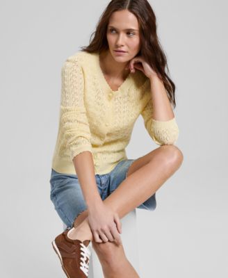 Women's Pointelle Cardigan, Macy's Exclusive