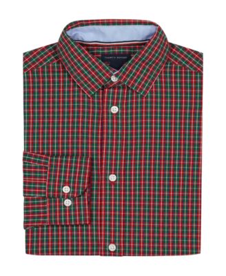 Boys' 8-20 Long-Sleeve Stretch Tavern Check Shirt