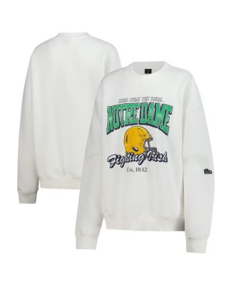 Hype And Vice - Hype and Vice Women's White Notre Dame Fighting Irish Classic Era Sweatshirt