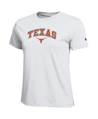 Women's White Texas Longhorns Arched Over Logo T-Shirt
