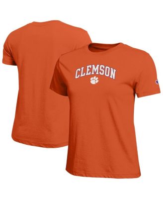 Champion - Women's Orange Clemson Tigers Arched Over Logo T-Shirt