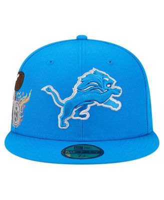 Men's Blue Detroit Lions Group Chat 59FIFTY Fitted Hat