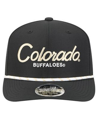 Men's Black Colorado Buffaloes Script Performance Rope 9SEVENTY Adjustable Hat