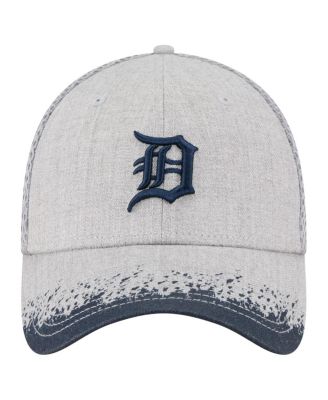 Men's Gray Detroit Tigers Visor Paint Splatter 39THIRTY Flex Hat