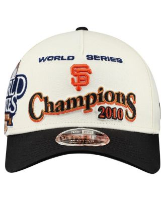 Men's Cream/Black San Francisco Giants World Series 9FORTY M-Crown A-Frame Adjustable Hat
