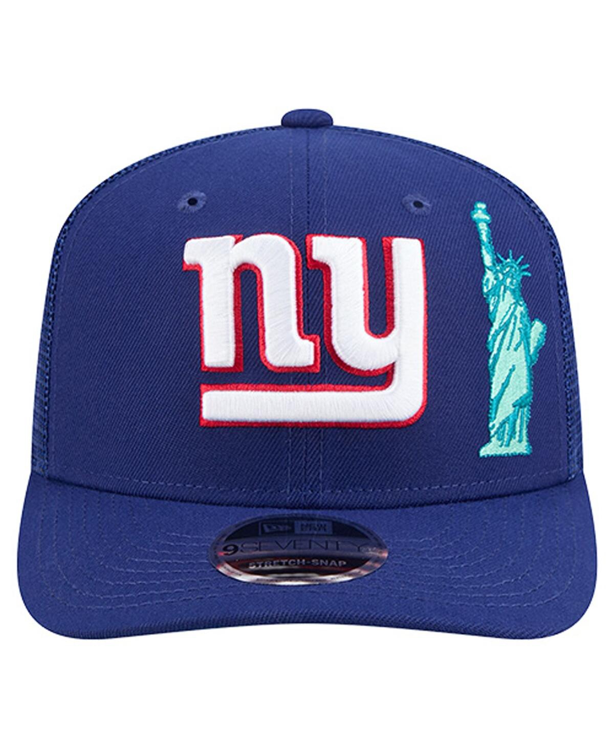 New Era Men's Royal New York Giants Liberty 9SEVENTY Adjustable Trucker Hat