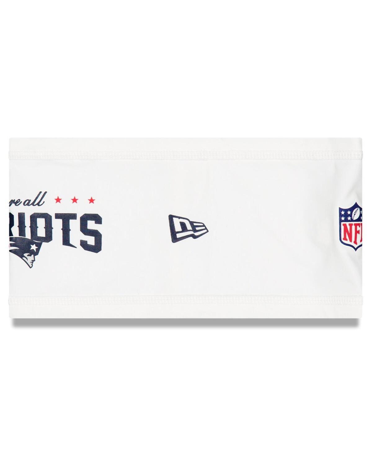 New Era Men's White New England Patriots 2025 Rivalries Collection Sideline Headband