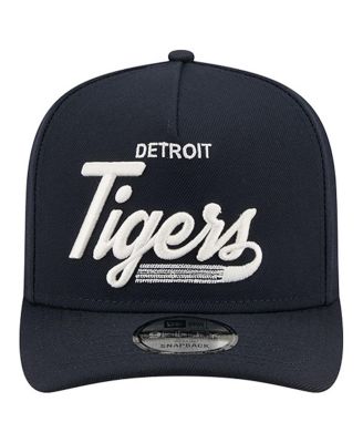 Men's Navy Detroit Tigers Local Play A-Frame 9FIFTY Snapback Hat