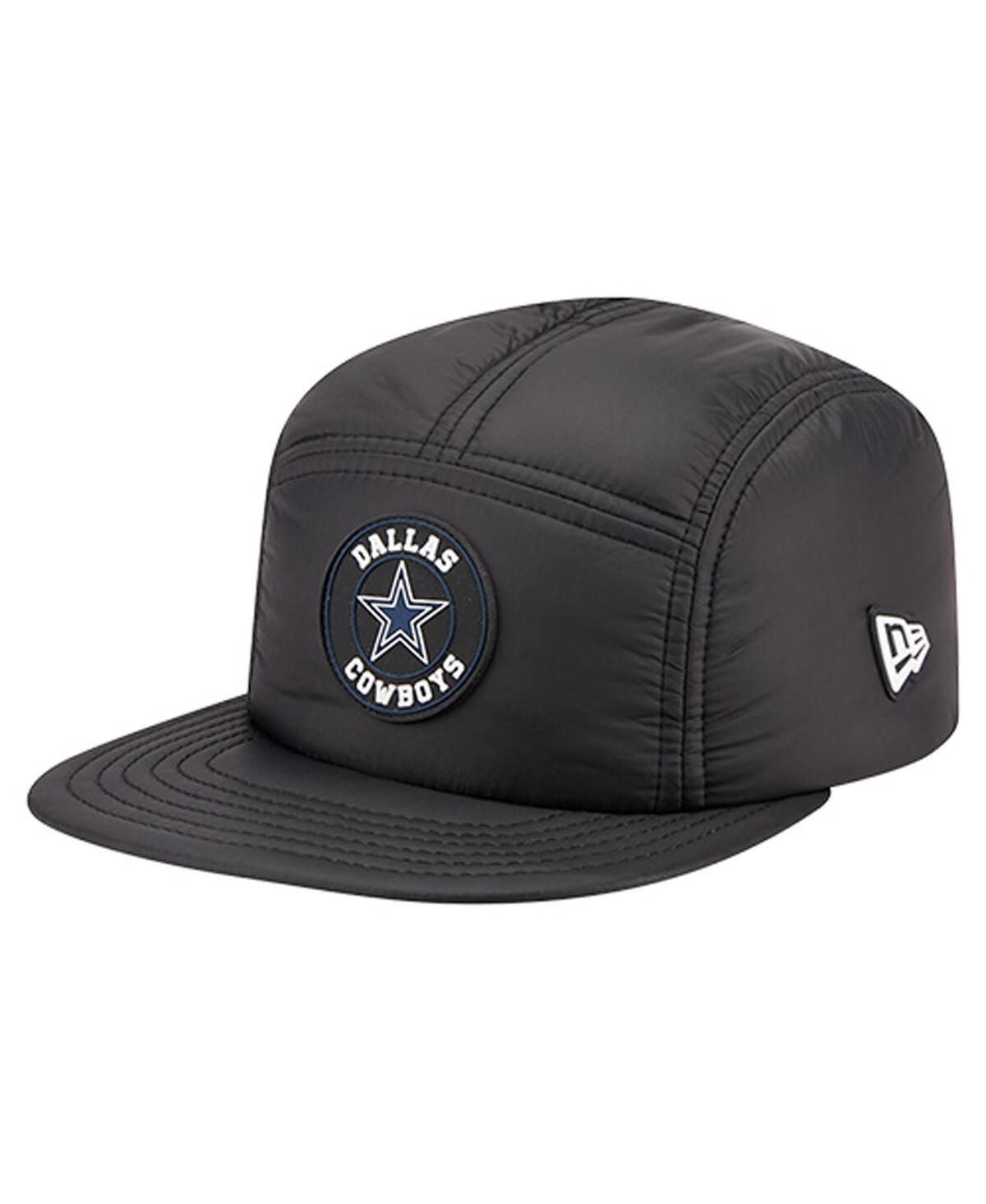 New Era Men's Black Dallas Cowboys Quilted Camper Adjustable Hat