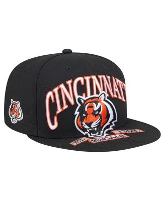 New Era - Men's Black Cincinnati Bengals Head Oversized 59FIFTY Fitted Hat