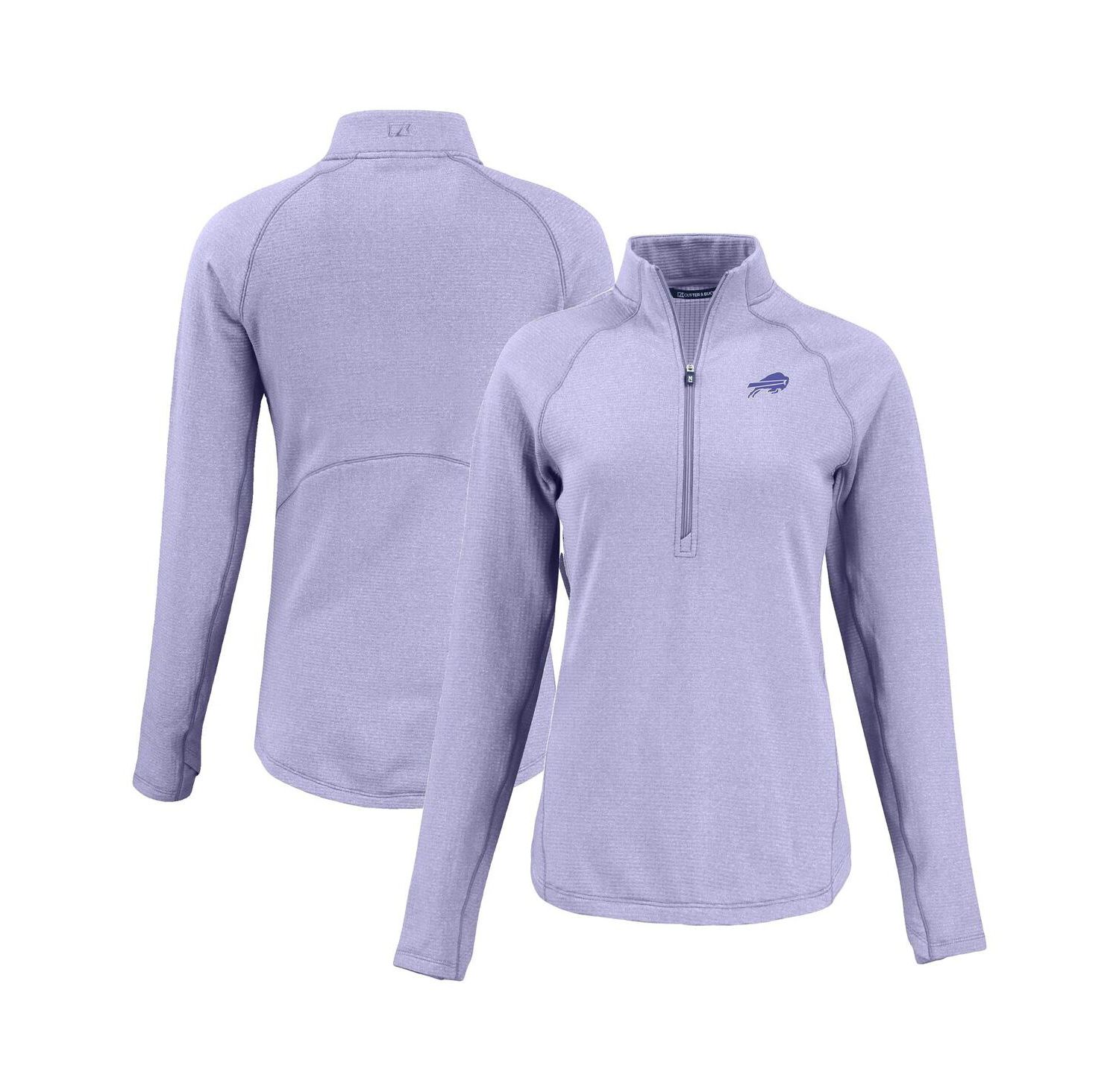 Women's Purple Buffalo Bills Peshastin Eco Fleece Half-Zip Sweatshirt