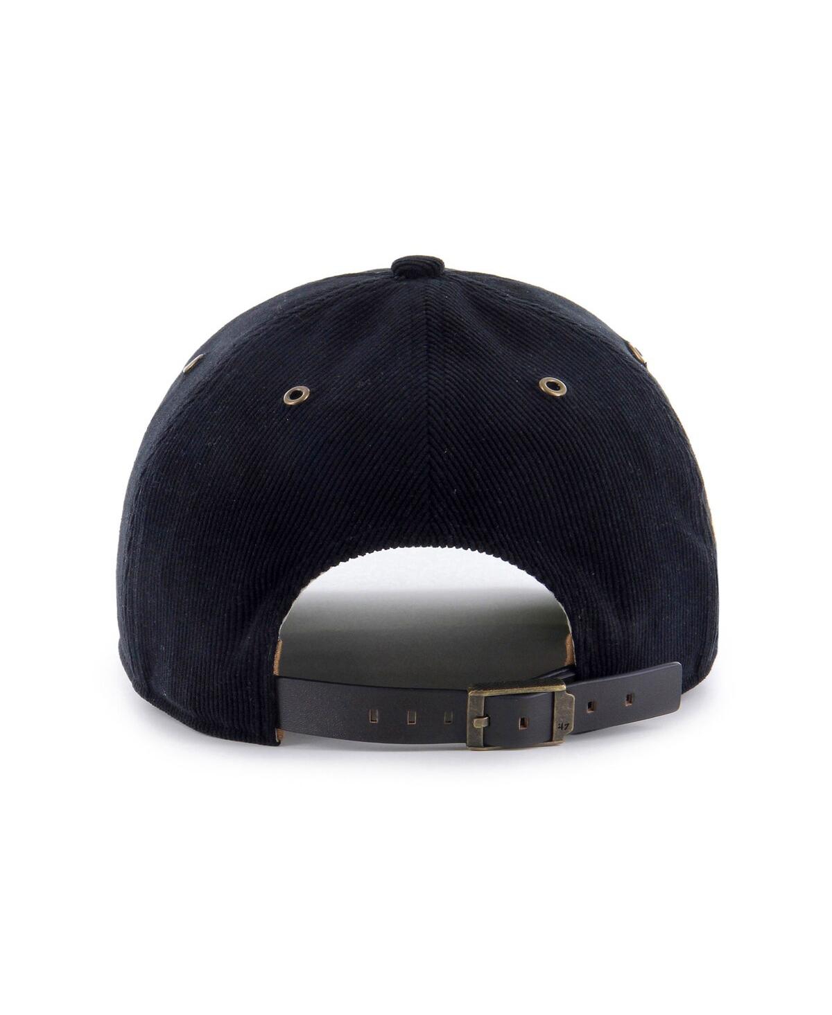 '47 Brand Men's Black San Antonio Spurs Golden Age Relaxed Corduroy Hitch Adjustable Hat