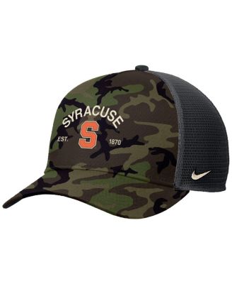 Nike - Men's Camo Syracuse Orange 2025 Military Appreciation Rise Adjustable Trucker Hat