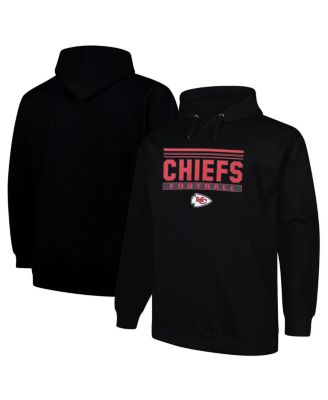 Fanatics - Men's Black Kansas City Chiefs Big Tall Pop Pullover Hoodie