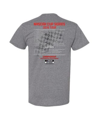 Men's Heather Charcoal Joey Logano 2026 NASCAR Schedule T-Shirt
