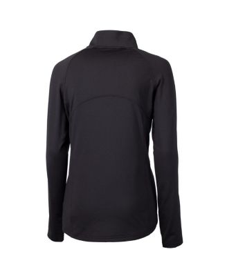 Women's Black Ohio State Buckeyes Adapt Eco Knit Stretch Half-Zip Pullover Sweatshirt