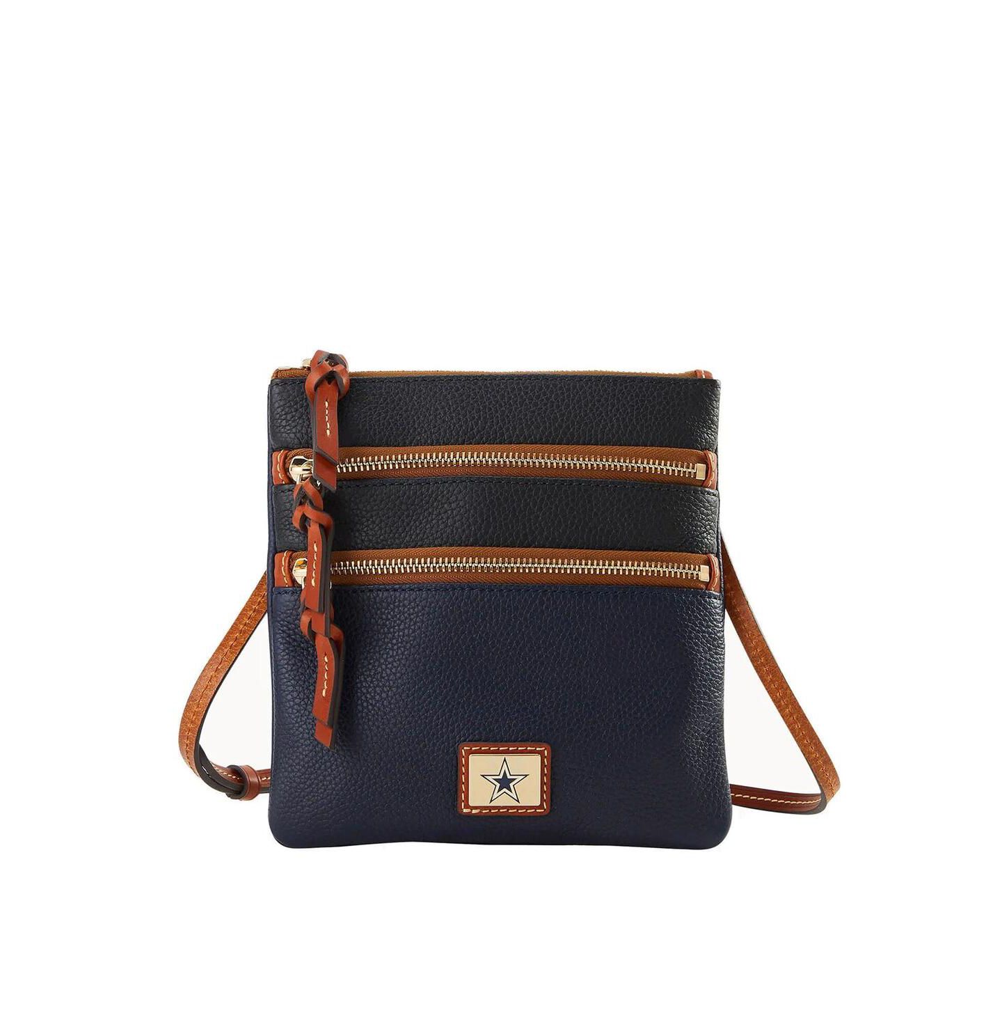 Женская сумка Dooney & Bourke Dallas Cowboys Team Logo Halftime Triple Zip Crossbody — фото 1