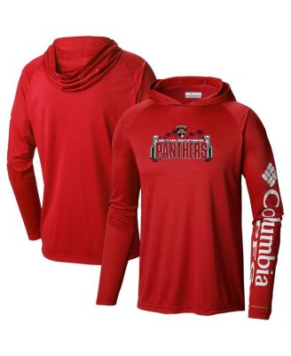 Columbia - Men's&nbsp;Red Florida Panthers Back2Back Champs Omni-Shade Raglan Pullover Hoodie