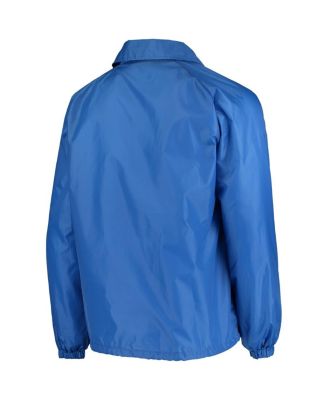 Men's Royal Los Angeles Rams Coaches Classic Raglan Full-Snap Windbreaker Jacket