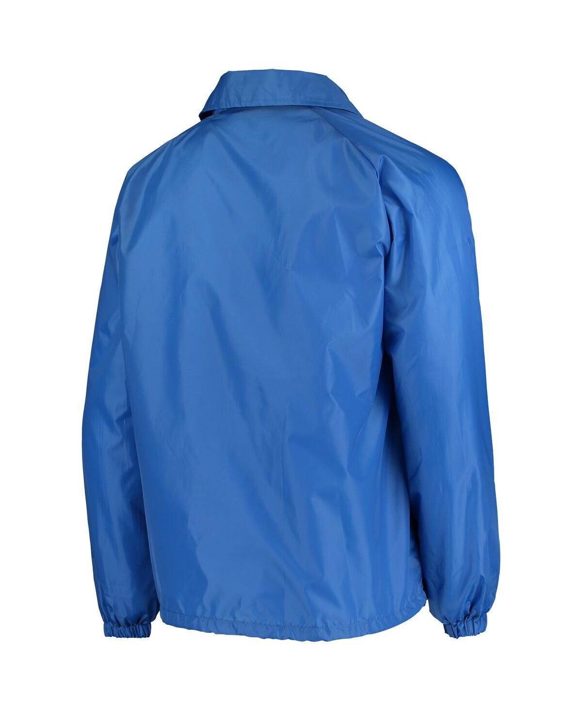 Dunbrooke Men's Royal Los Angeles Rams Coaches Classic Raglan Full-snap Windbreaker Jacket In Blue