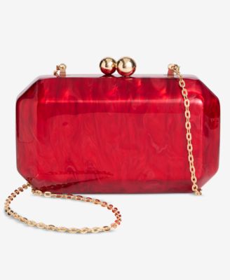 Acrylic Swirl Minaudiere Clutch, Macy's Exclusive