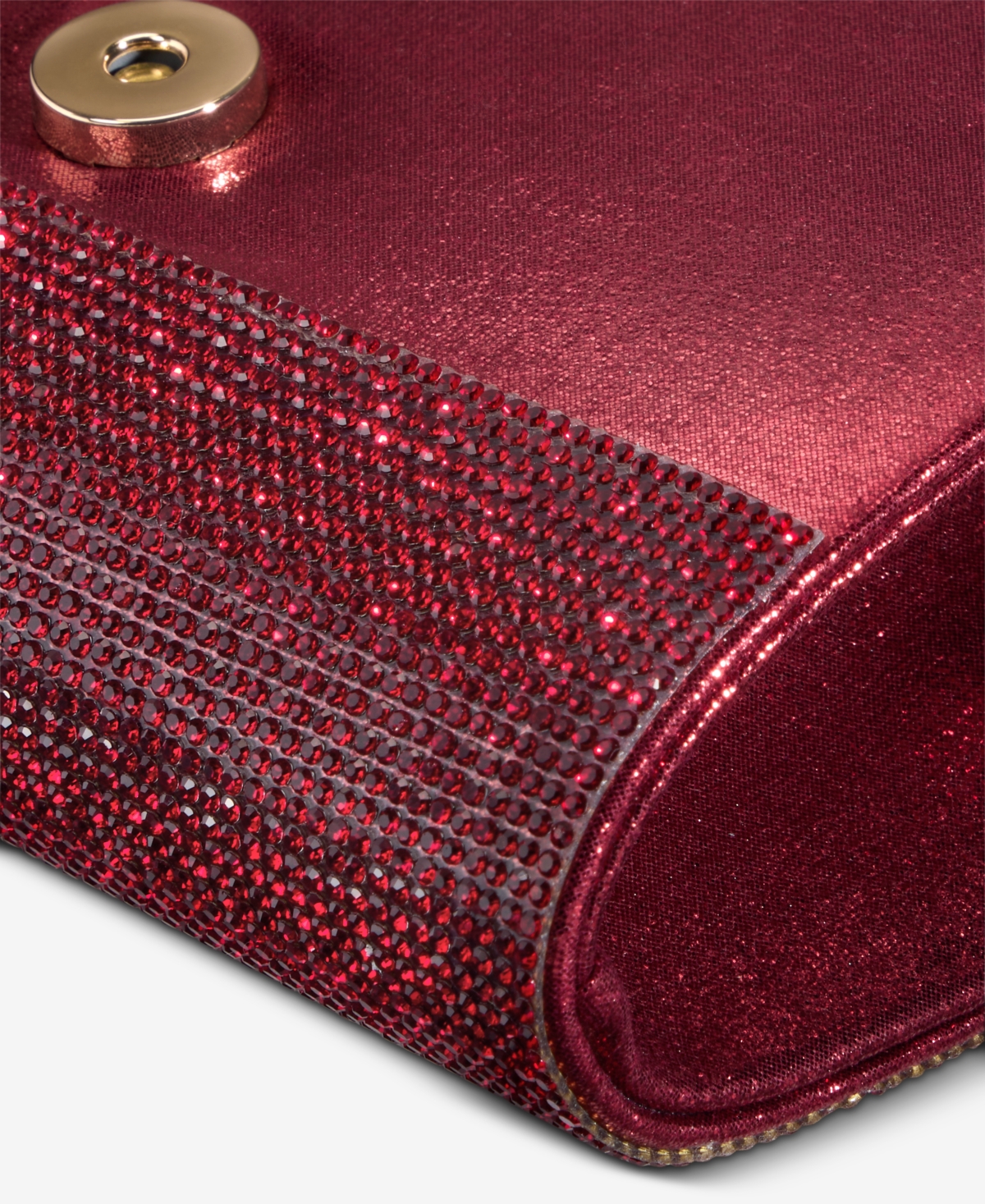 Inc International Concepts Caitlin Satin And Crystal Clutch, Exclusively At Macy's In Brown