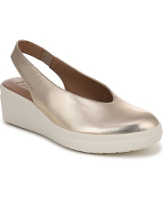 Women's Sutton Slingback Leather Wedges