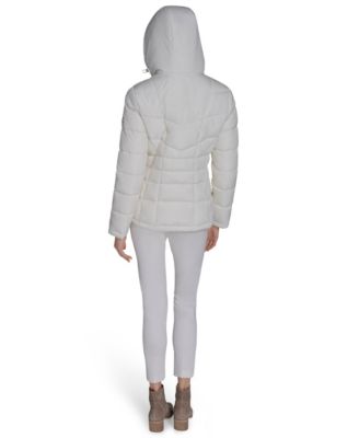 Women's Stand Collar Lined Puffer Jacket