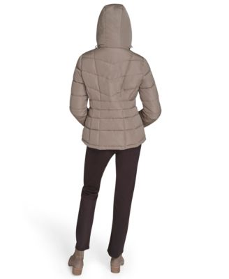 Women's Stand Collar Lined Puffer Jacket