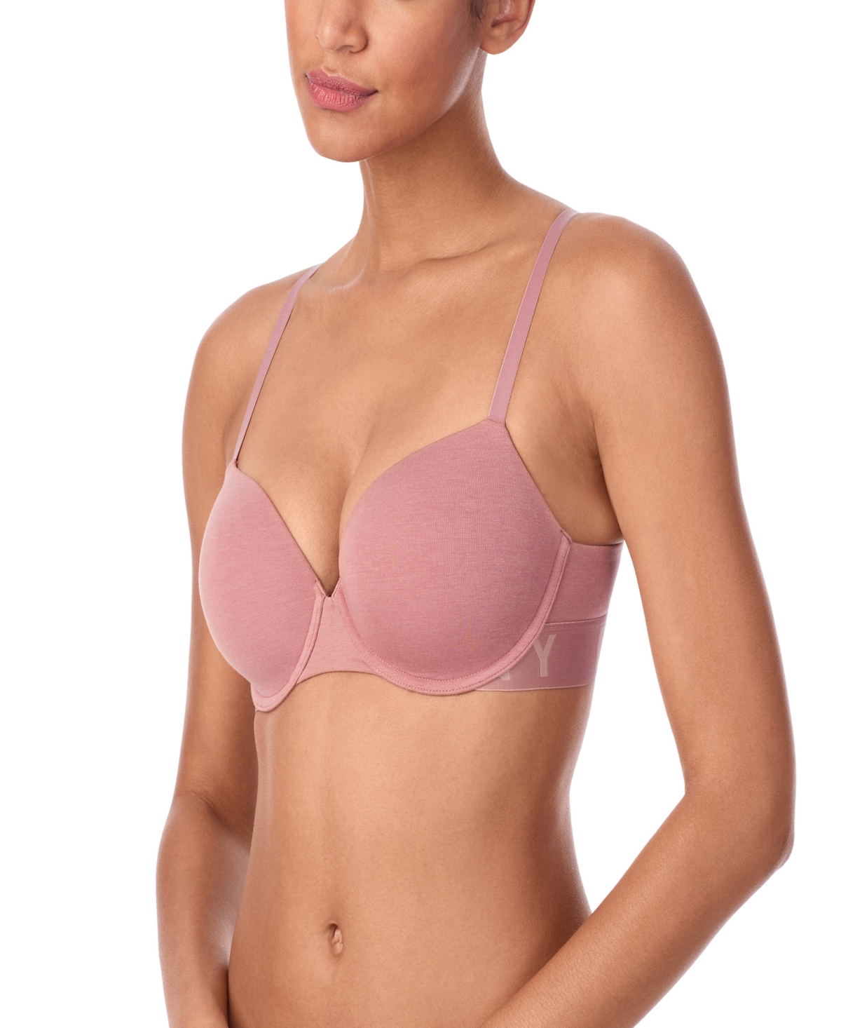 Dkny Women's Cozy Boyfriend T-shirt Bra In Brown