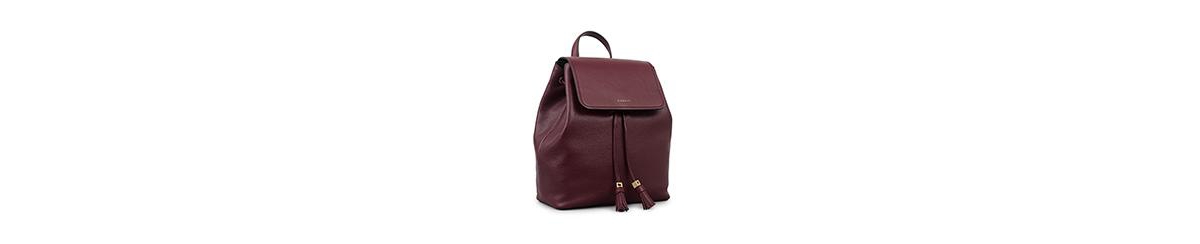 Radley London Noble Alley Small Flap Over Backpack In Burgundy
