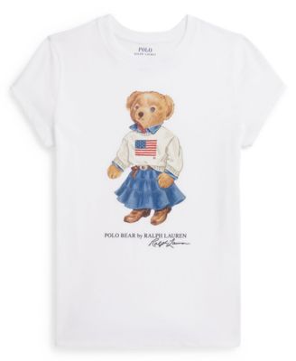 Polo Ralph Lauren - Girls 7-16 Polo Bear Printed Short-Sleeve T-Shirt