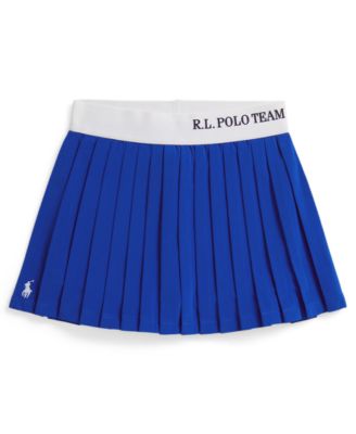 Girls' 2T-6X Polo Team Pleated Skort