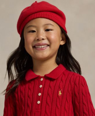Girls' 2T-6X Lunar New Year Polo Sweater Dress