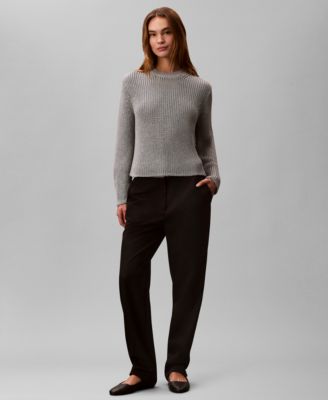 Women's Pull-On Ribbed Relaxed Sweater