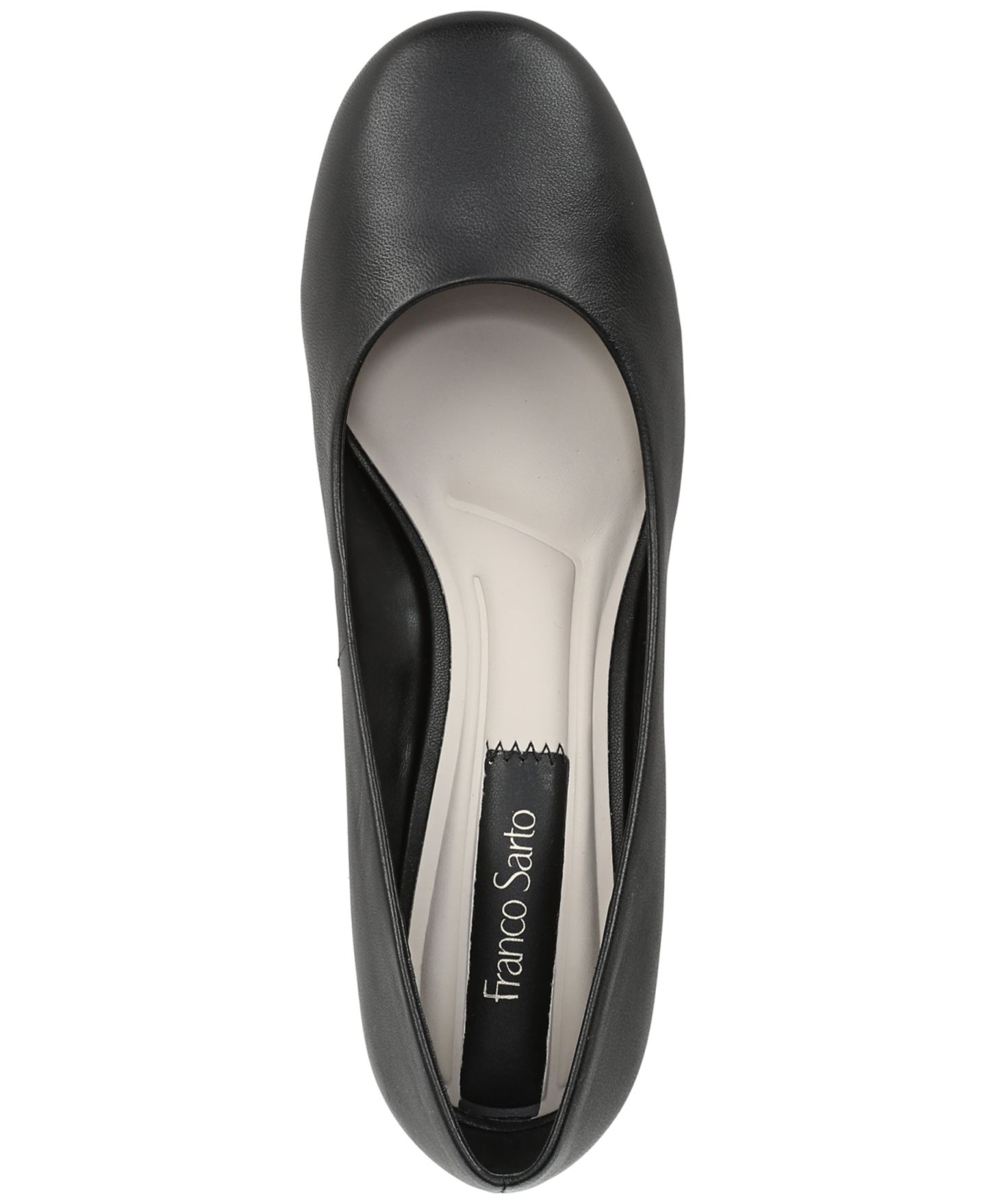 Женские туфли Franco Sarto Kamari Round Toe Pump, цвет: Чёрный кожаный — фото 4