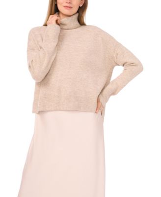 Women's Turtleneck Long-Sleeve Slip Dress