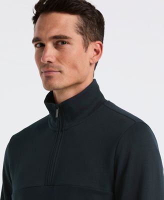 Men's Neoprene Quarter-Zip Long-Sleeve Sweater