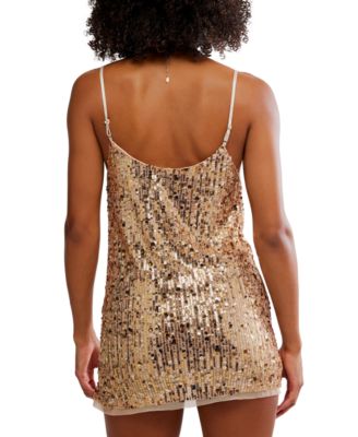 Women's Midnight Kiss Mini Sequin Slip Dress