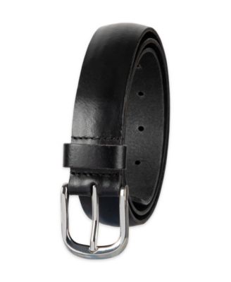 Luxury Classic Feathered Edge Leather Dress Belt