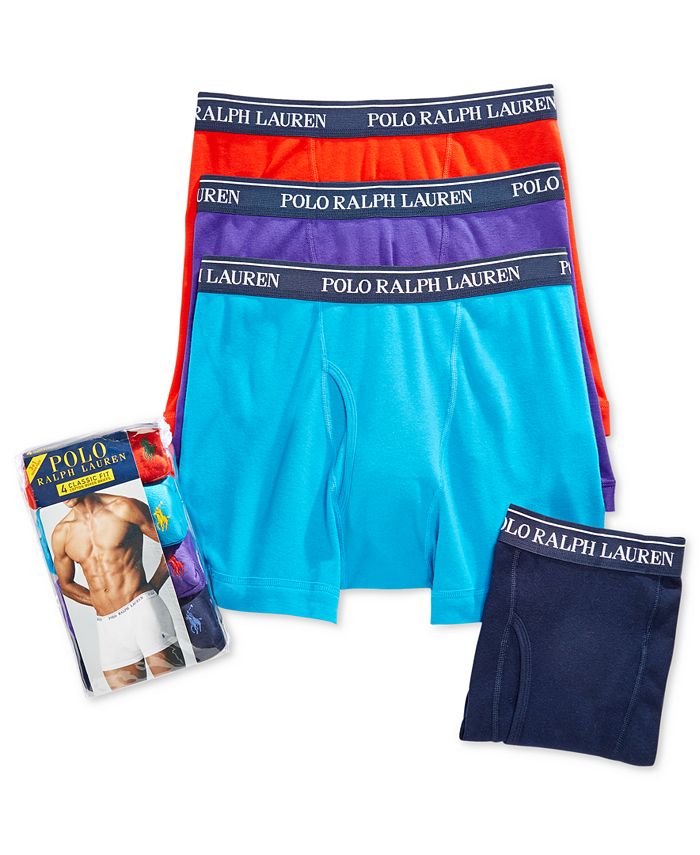 Polo Ralph Lauren Men's 3+1 Bonus Pack Boxer Briefs & Reviews - Underwear &  Socks - Men - Macy's