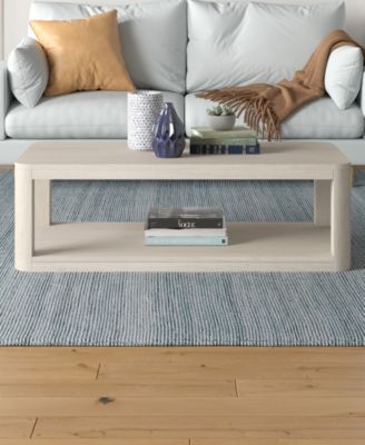 Stellan 47" Wood Wide Rectangular Coffee Table