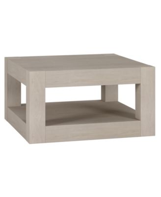 Hughes 32" Wood Wide Square Coffee Table